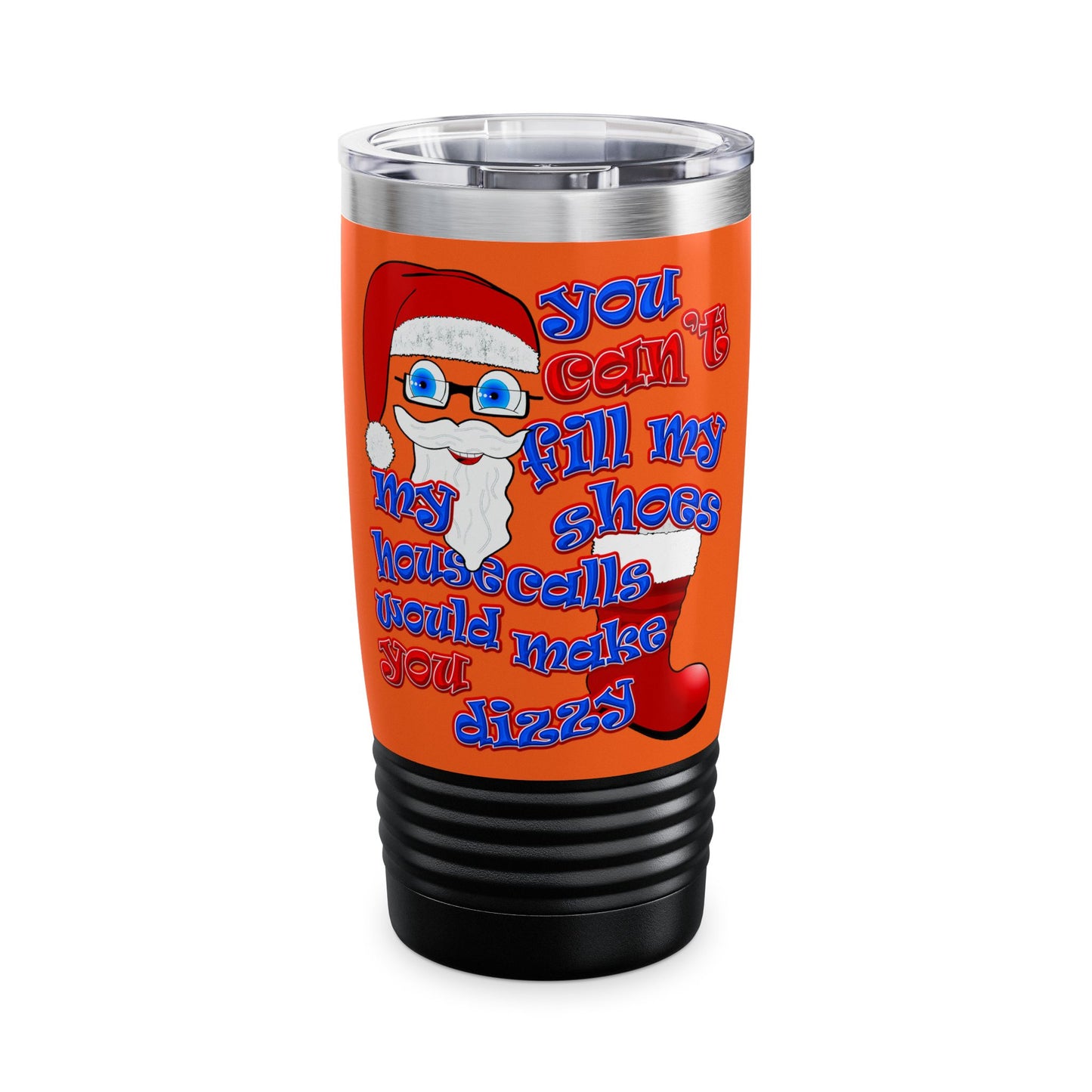 santa's shoes - Ringneck Tumbler, 20oz (orange)