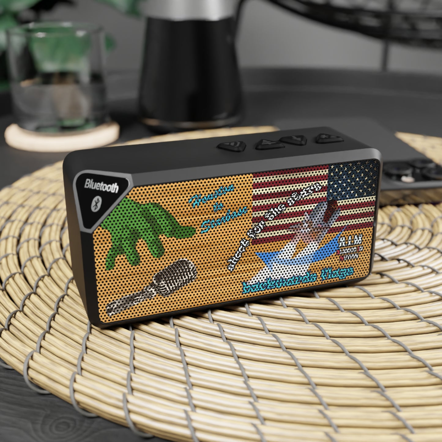 shoot for the stars - Jabba Bluetooth Speaker (butterscotch wood finish)