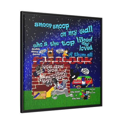 snoops - framed canvas art