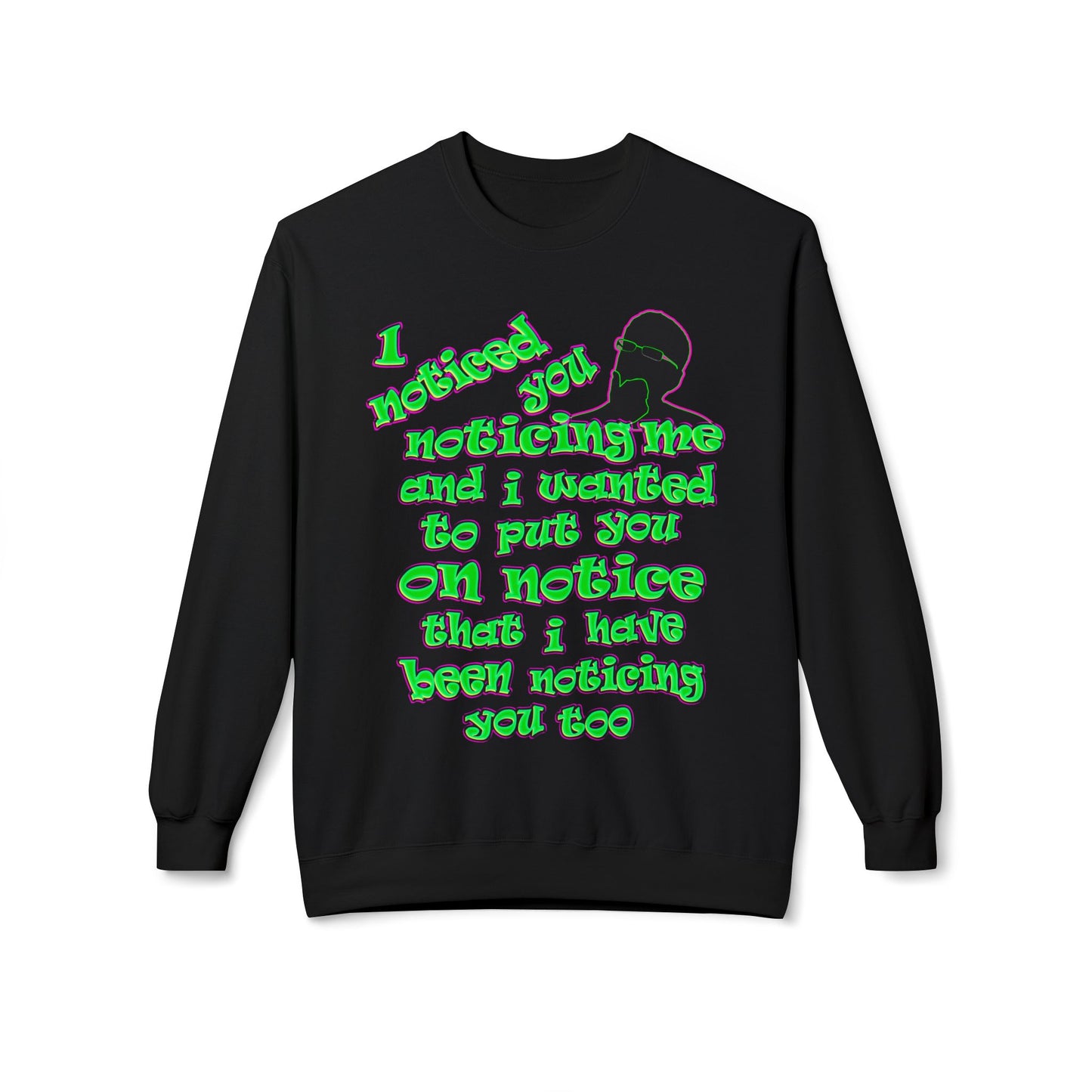 noticed you noticing - Unisex Midweight Softstyle Fleece Crewneck Sweatshirt