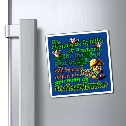 christmas spirits of boston - Magnets - (dark blue)