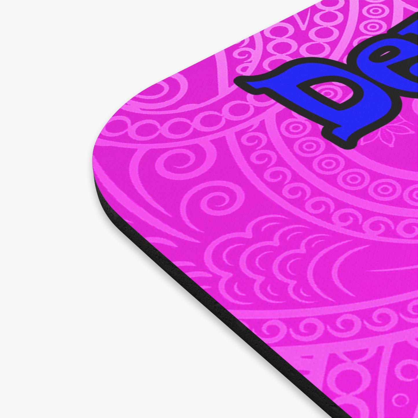 donkeys and elephants - Mouse Pad (Rectangle) (pink swirl)