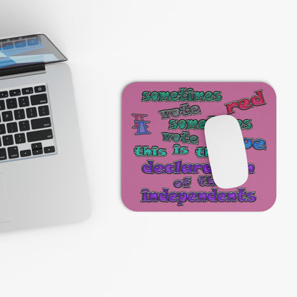 declaration of the independents - Mouse Pad (Rectangle) (light pink)