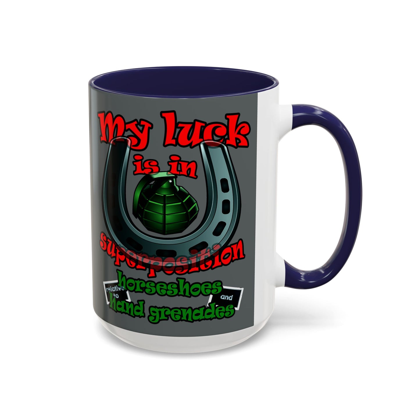 my luck - Accent Mug (dark grey)