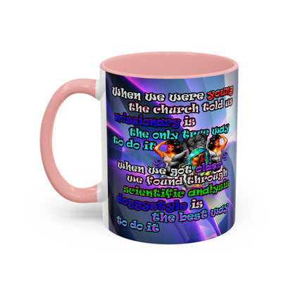 doggystyle - Accent Mug (grey-pink wave)