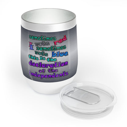 declaration of the independents - Chill Wine Tumbler (brushed nickel)