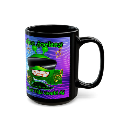disc jockey - Black Mug (purple wave)