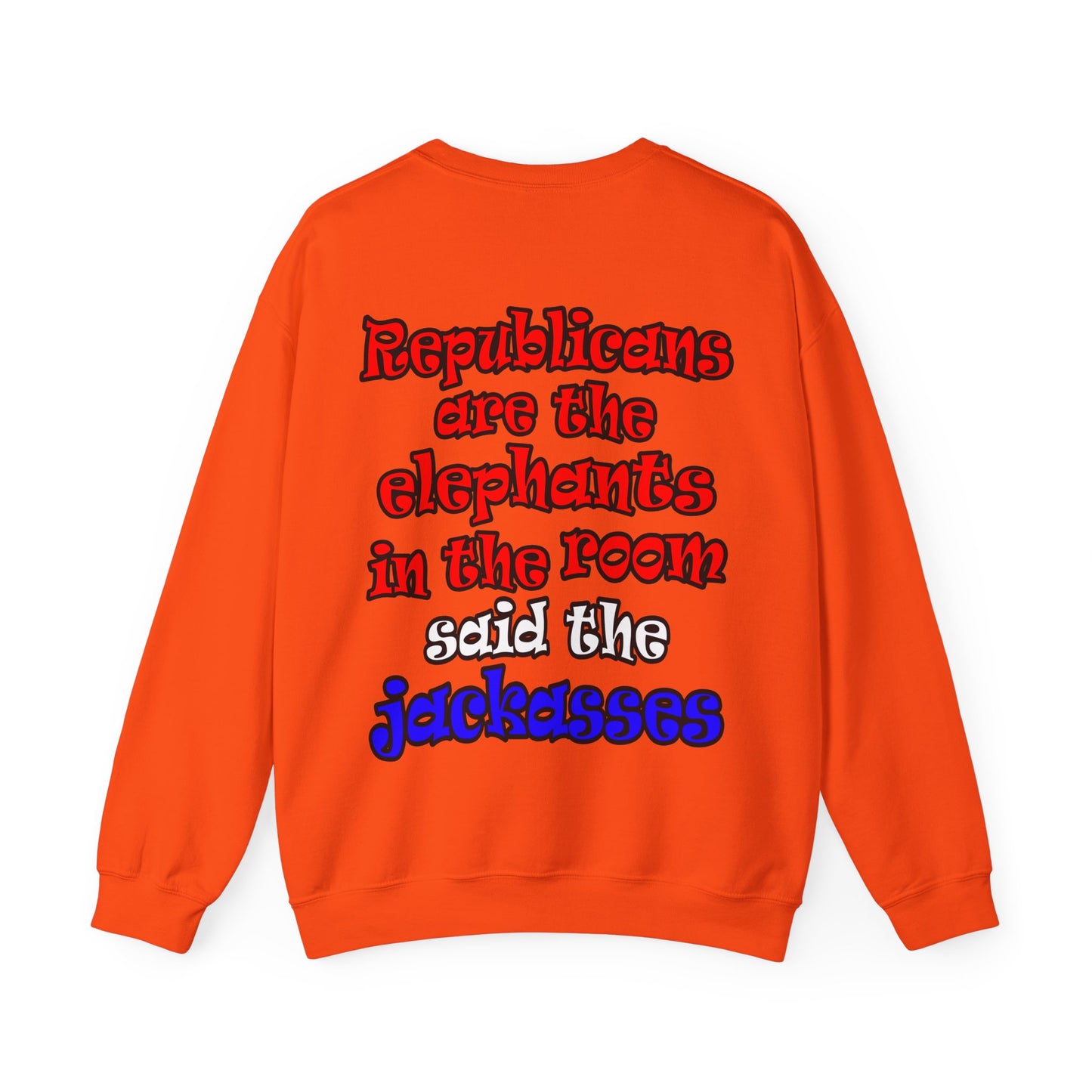 donkeys and elephants - Unisex Heavy Blend™ Crewneck Sweatshirt