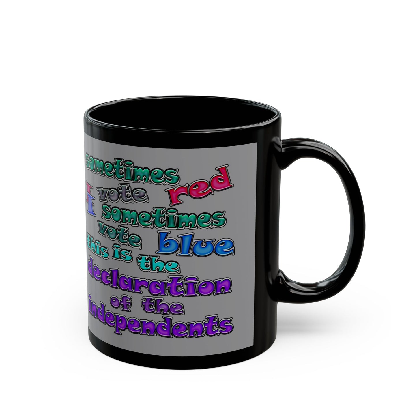 declaration of the independents - Black Mug (grey)