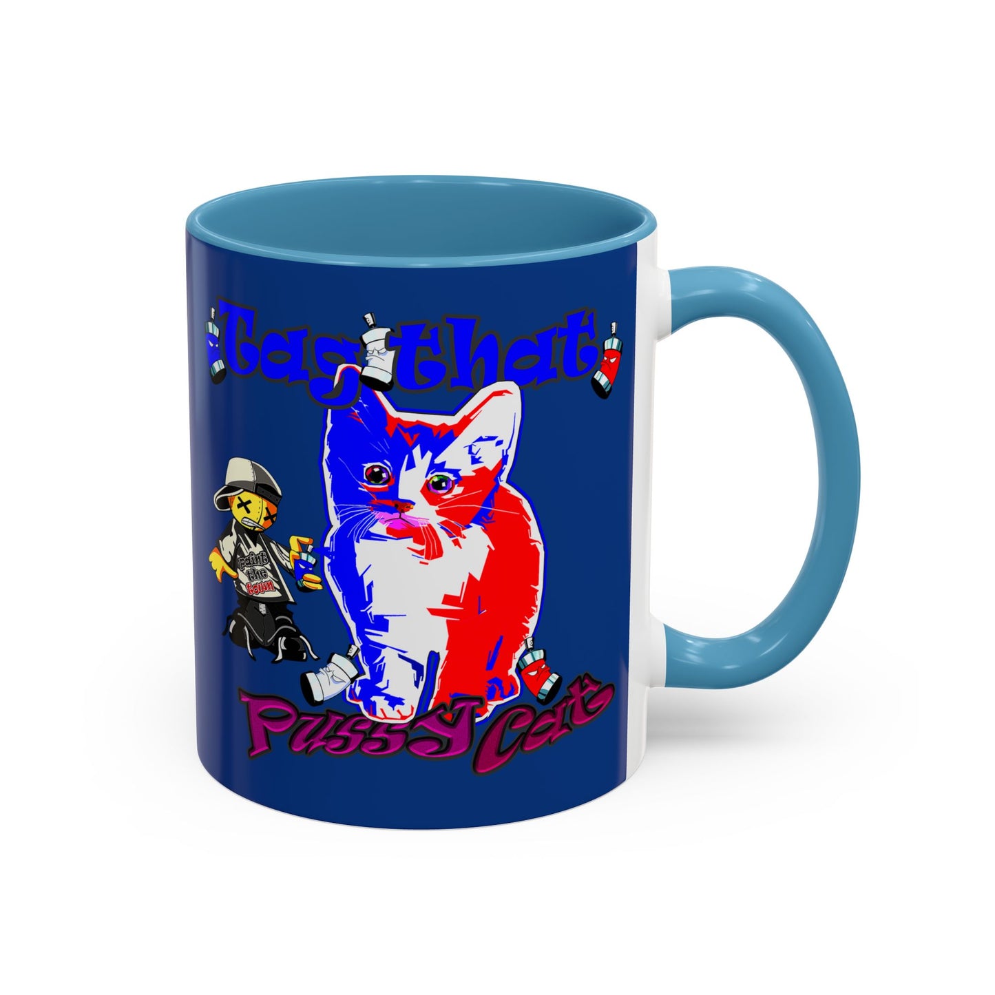 tag that - Accent Mug (dark blue)