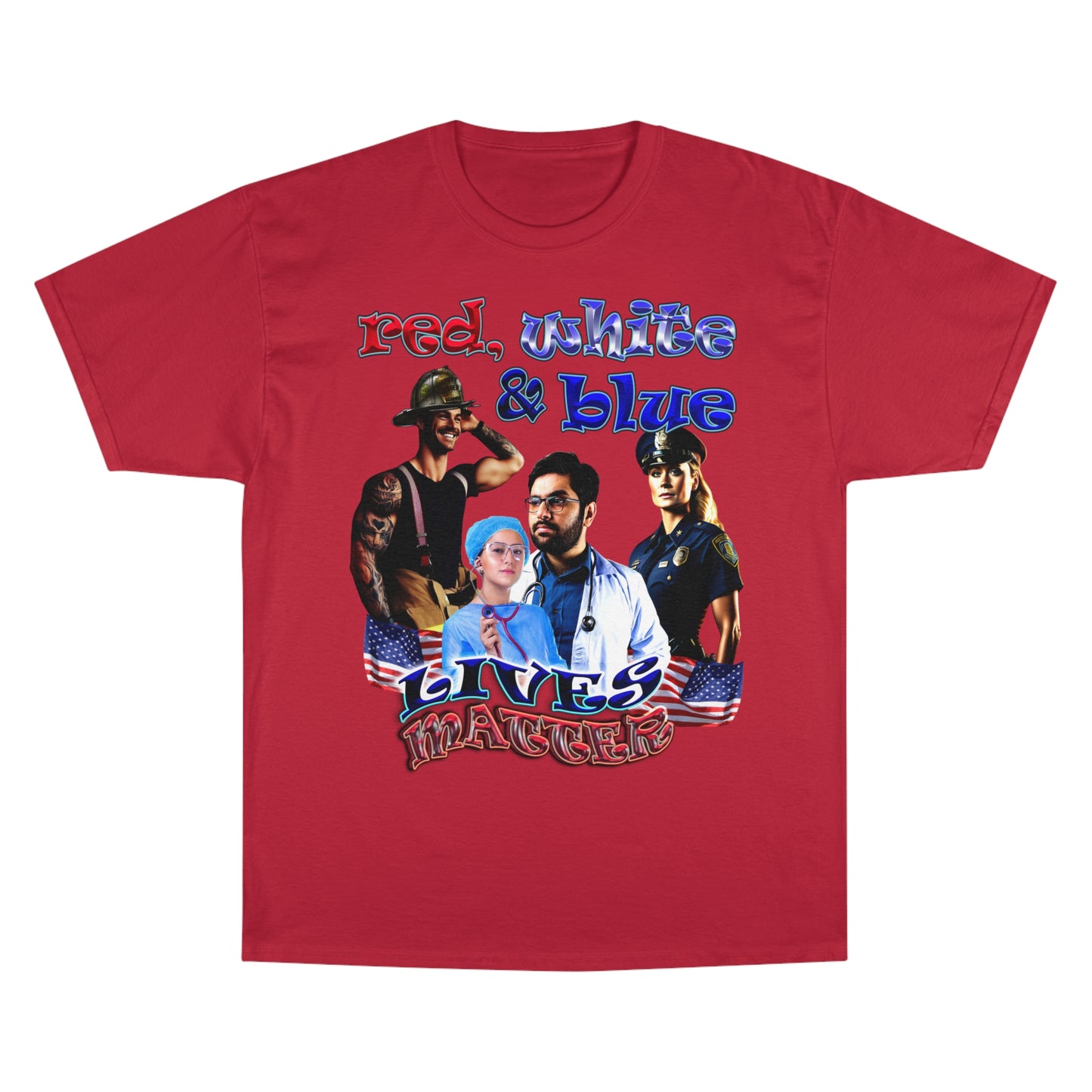 rw&b lives matter - Champion T-Shirt