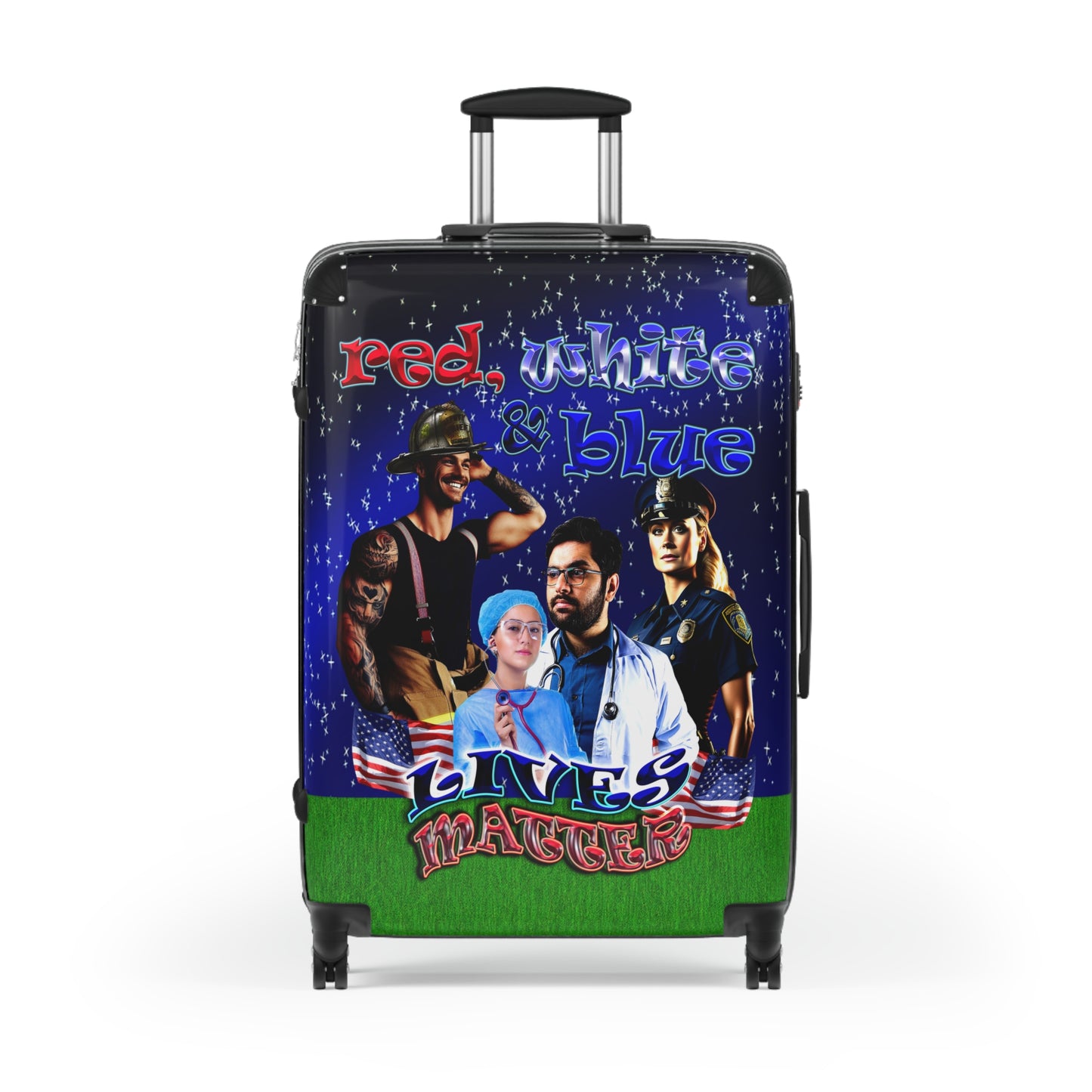 rw&b lives matter - Suitcase ('snoops' background)