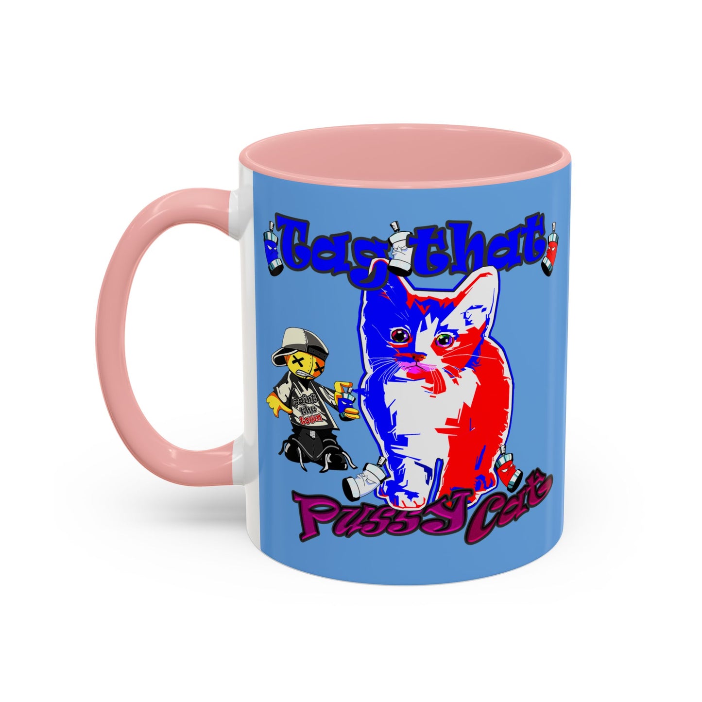 tag that - Accent Mug (light blue)