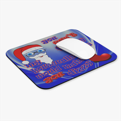 santa's shoes - Mouse Pad (Rectangle) (blue-white wave)