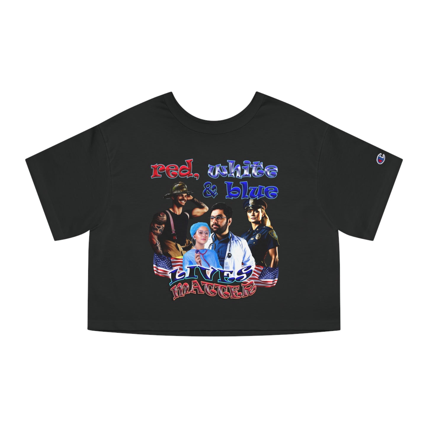 rw&b lives matter - Champion Women's Heritage Cropped T-Shirt