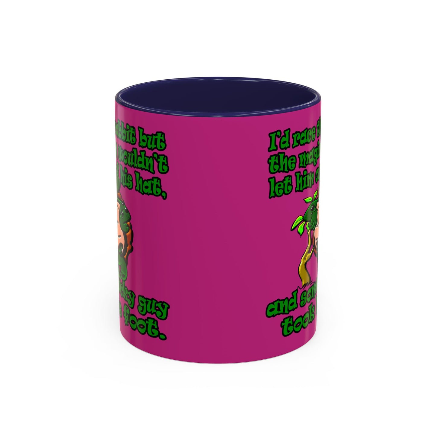 turtle race - Accent Mug (pink)