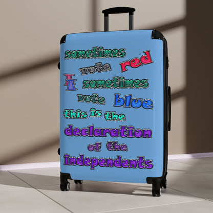 declaration of the independents - Suitcase (light blue)