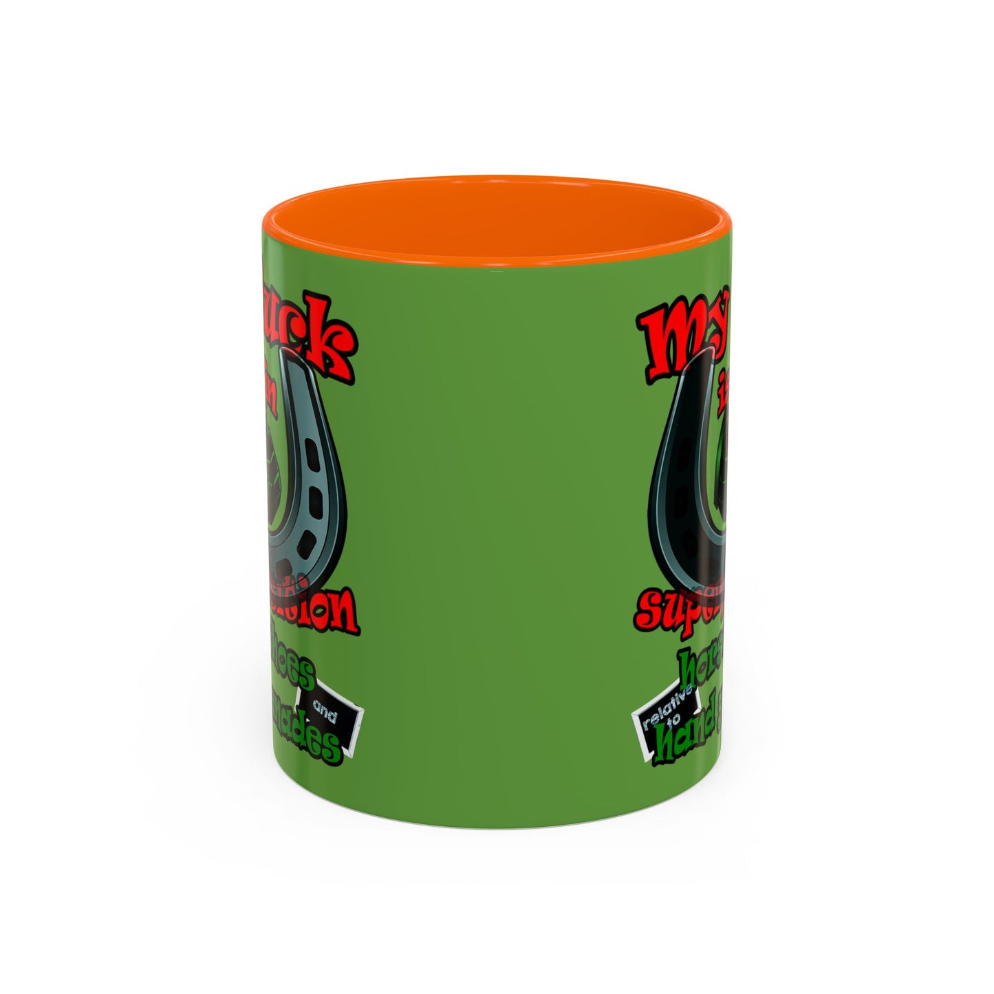 my luck - Accent Mug (green)