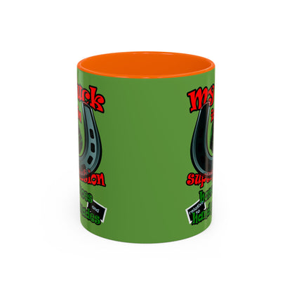 my luck - Accent Mug (green)