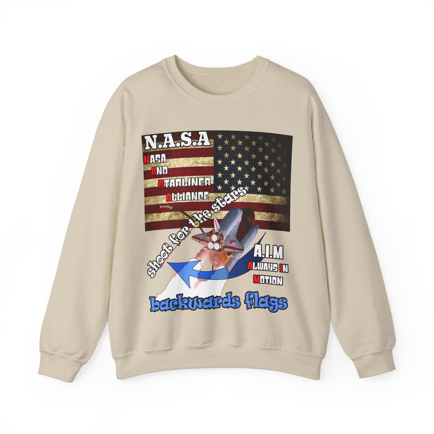 shoot for the stars(starliner) - Unisex Heavy Blend™ Crewneck Sweatshirt