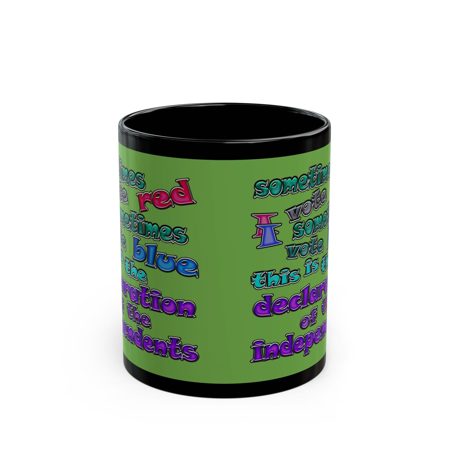 declaration of the independents - Black Mug (green)