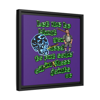 og - framed canvas art (purple)