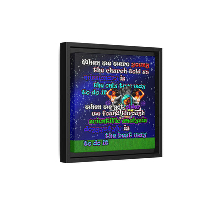 doggystyle - framed canvas art ('snoops' background)
