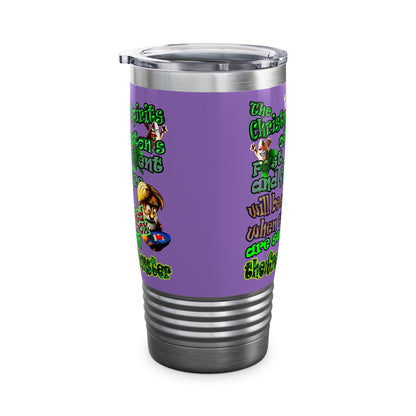 christmas spirits of boston - Ringneck Tumbler, 20oz (light purple)