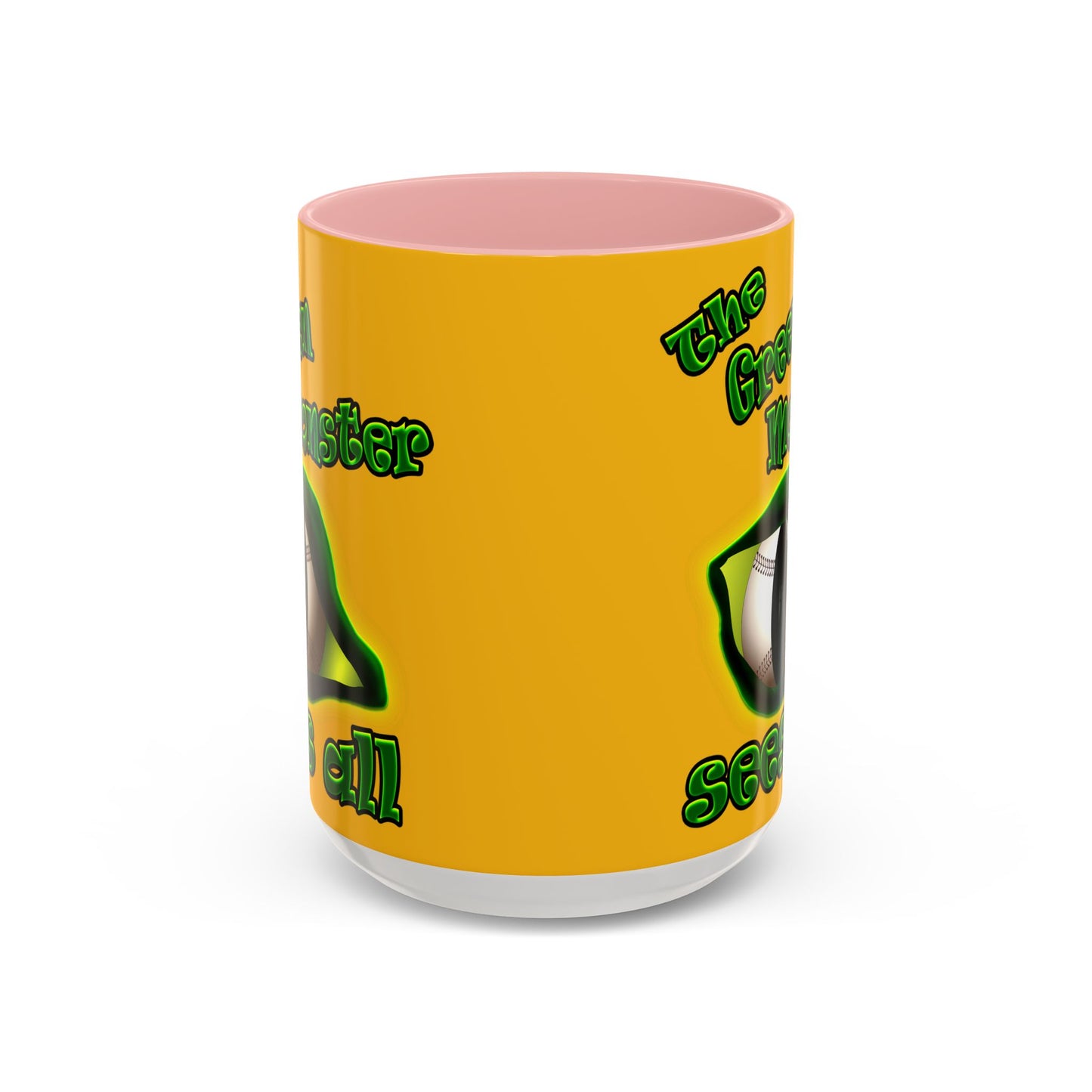 green monster - Accent Mug (yellow)