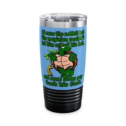 turtle race - Ringneck Tumbler, 20oz (light blue)