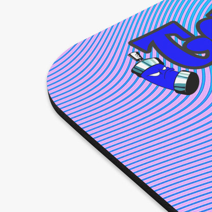 tag that - Mouse Pad (Rectangle) (light blue-purple wave)