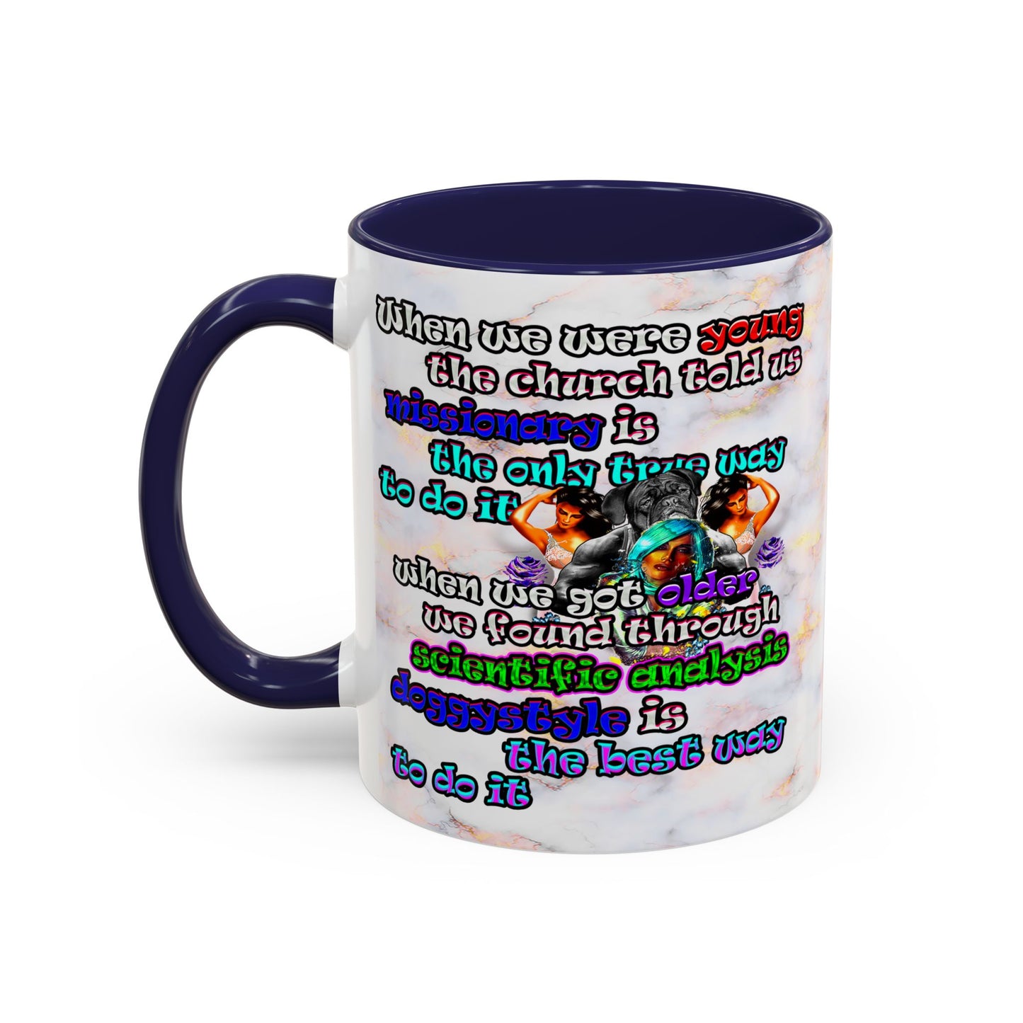 doggystyle - Accent Mug (white marble)