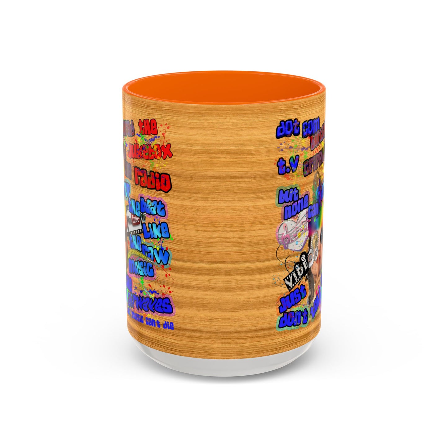 drop the beat - Accent Mug (butterscotch wood finish)