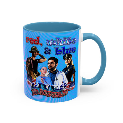 rw&b lives matter - Accent Mug (light blue-purple wave)