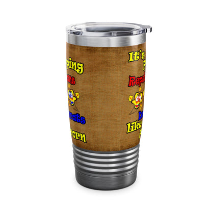 popping like popcorn - Ringneck Tumbler, 20oz (brown papyrus)