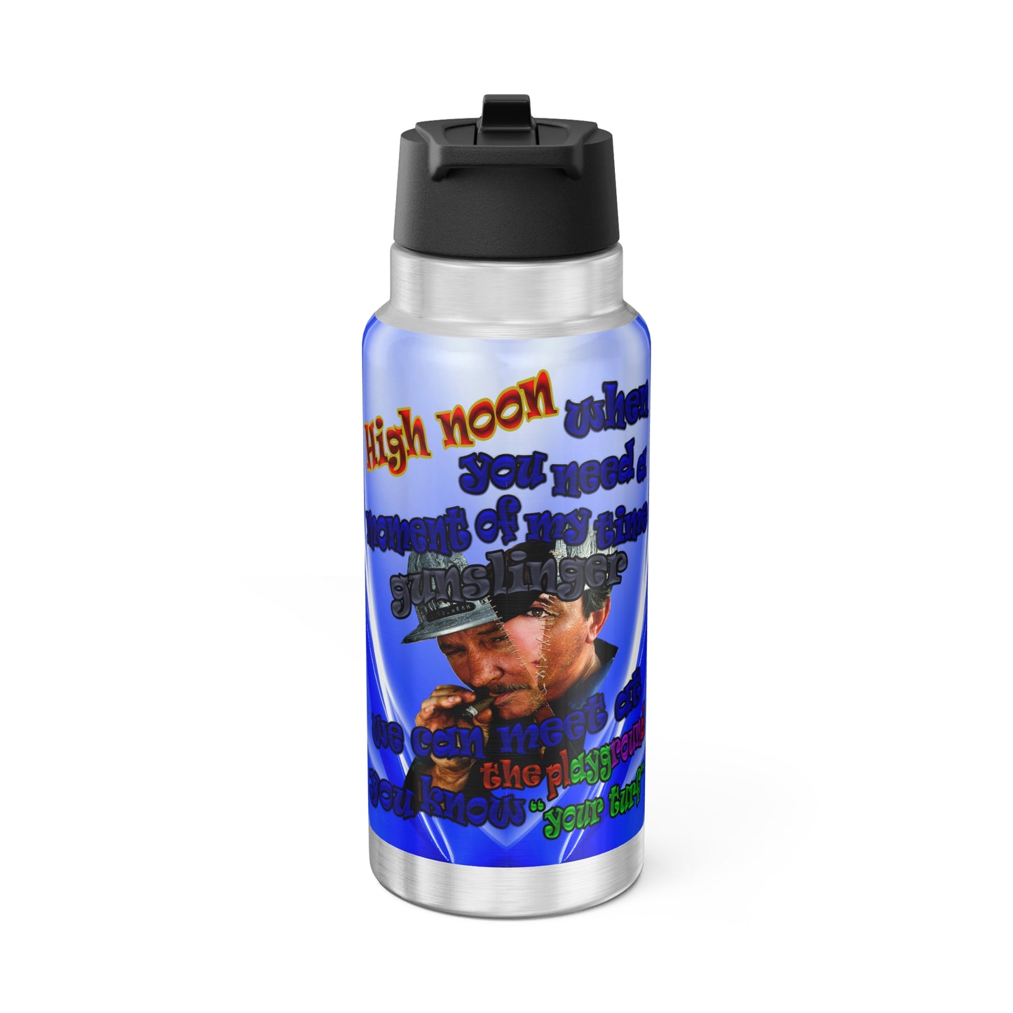 high noon - Gator Tumbler, 32oz  (blue-white wave)