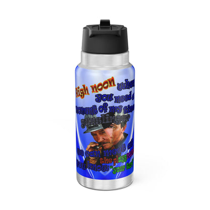high noon - Gator Tumbler, 32oz  (blue-white wave)