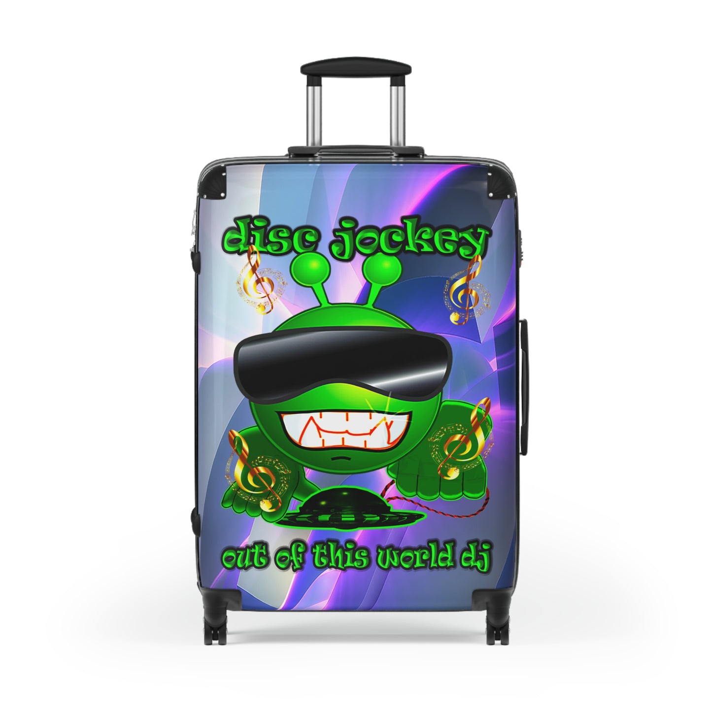 disc jockey - Suitcase (grey-pink wave)