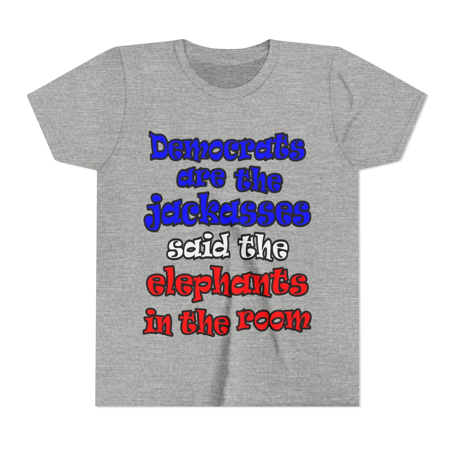 donkeys and elephants - Youth Short Sleeve Tee