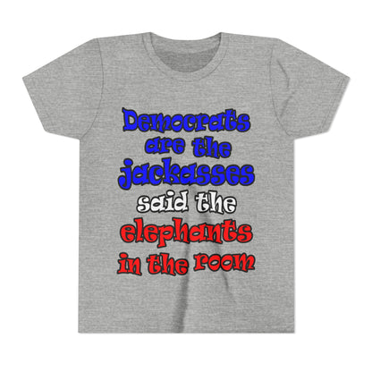 donkeys and elephants - Youth Short Sleeve Tee