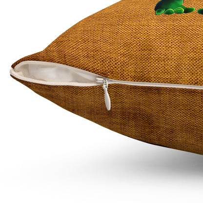 I don't care that your grey - Spun Polyester Square Pillow - (dichromatic brown papyrus)