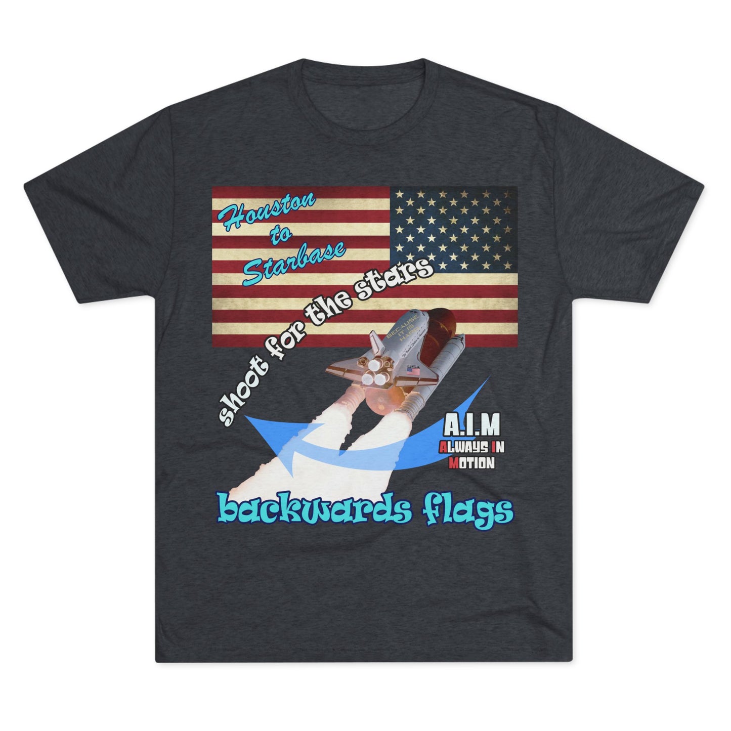 shoot for the stars - Unisex Tri-Blend Crew Tee