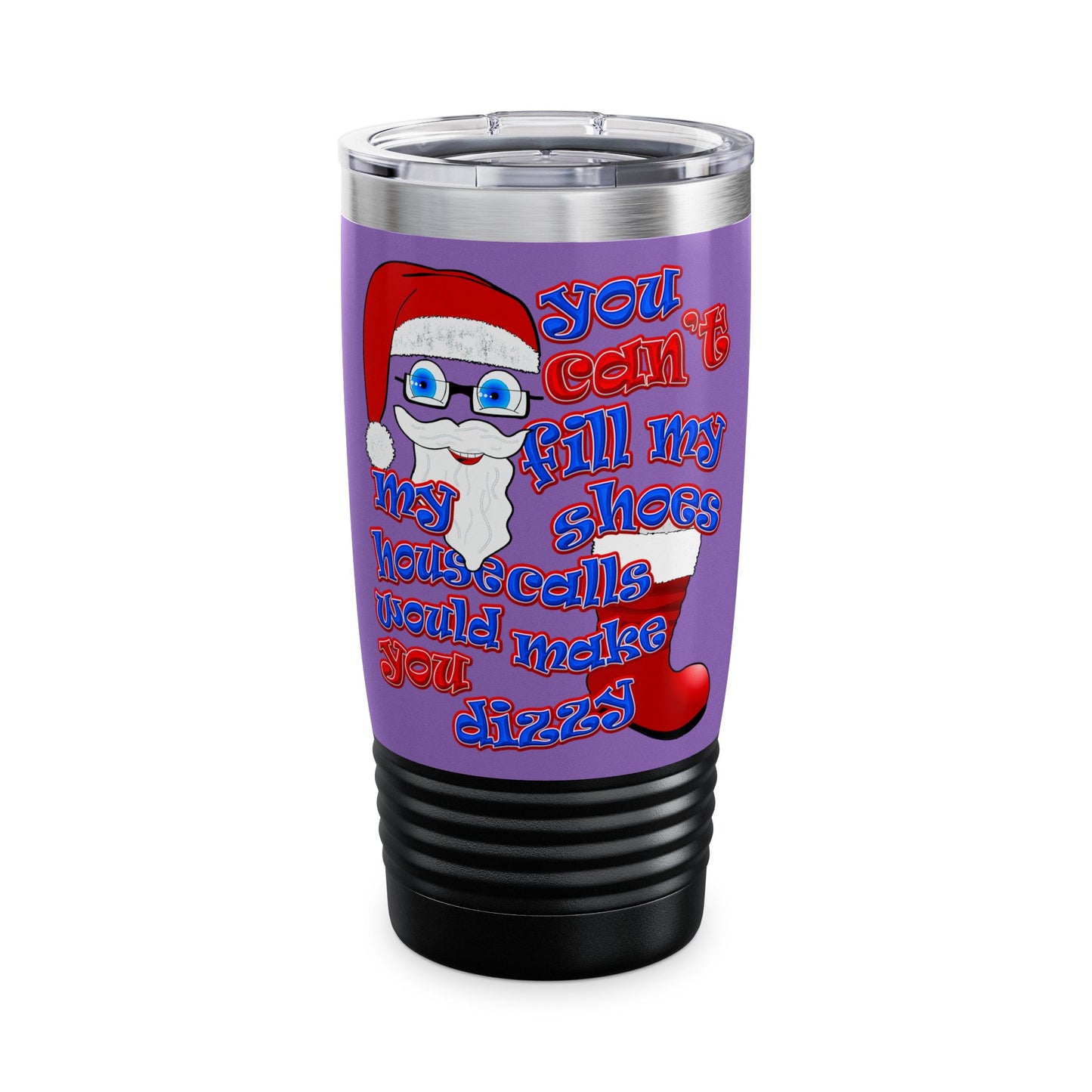 santa's shoes - Ringneck Tumbler, 20oz (light purple)