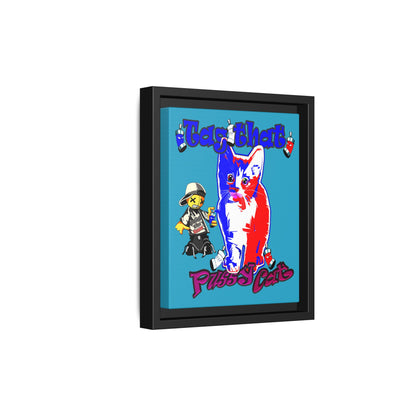 tag that - framed canvas art (turquoise)