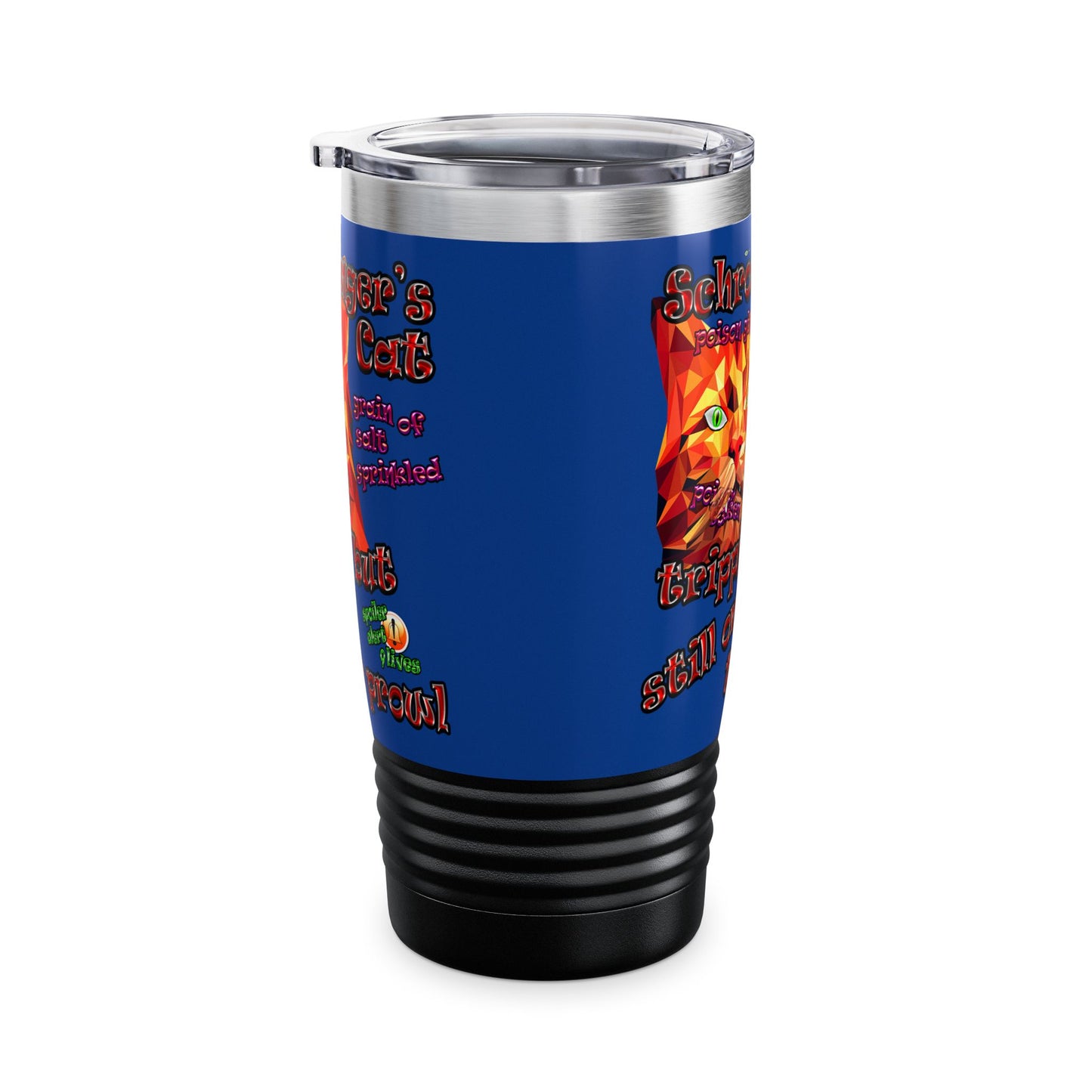 schrodinger's cat - Ringneck Tumbler, 20oz (dark blue)