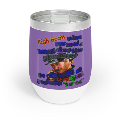 high noon - Chill Wine Tumbler (light purple)