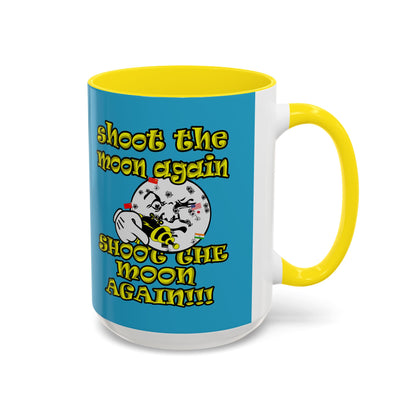 shoot the moon again - Accent Mug (turquoise)