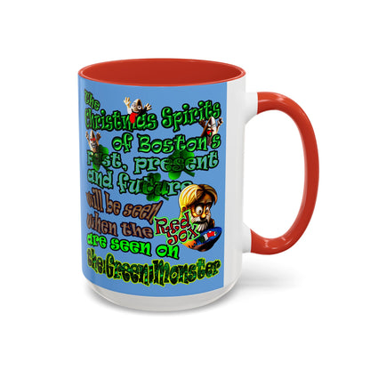 christmas spirits of boston - Accent Mug (light blue)