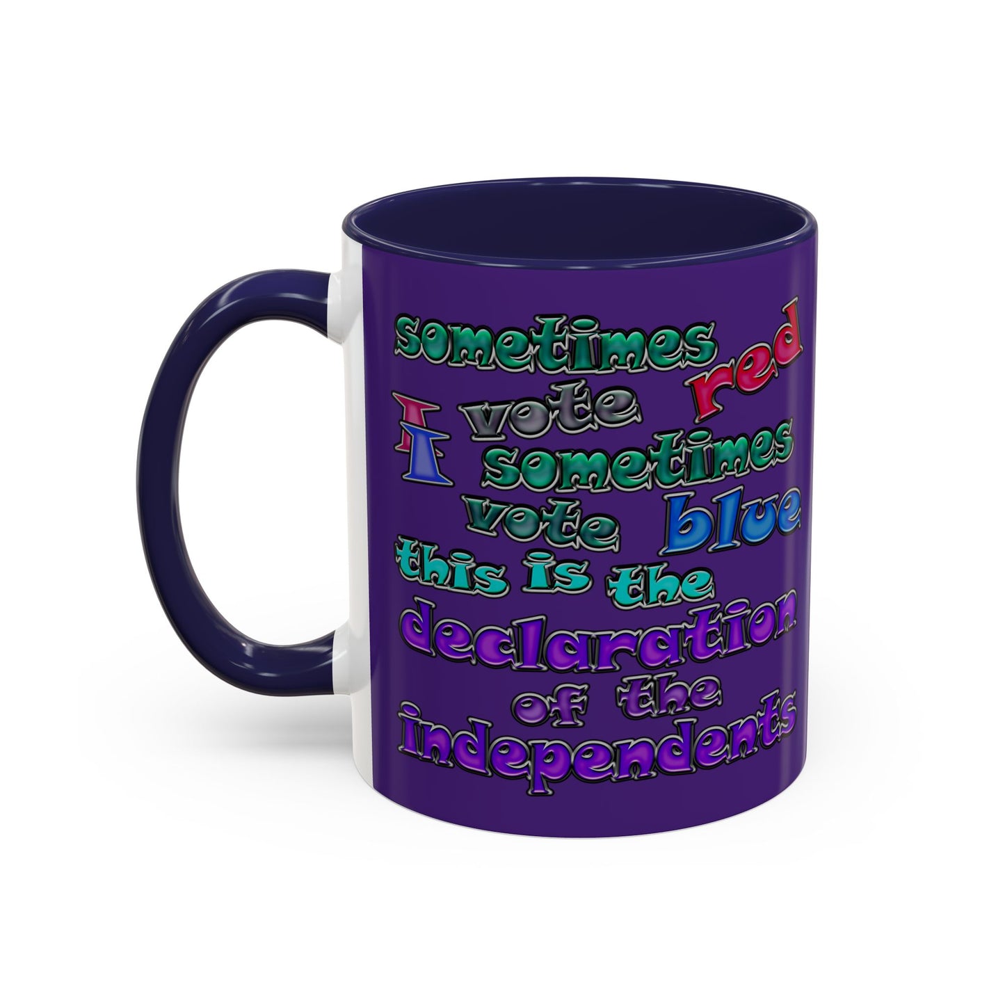 declaration of the independents - Accent Mug (purple)