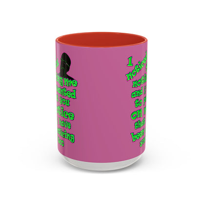 noticed you noticing - Accent Mug (light pink)